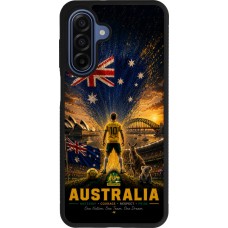 Samsung Galaxy A17 Case Hülle - Silikon schwarz Fussball Australien splash 2026