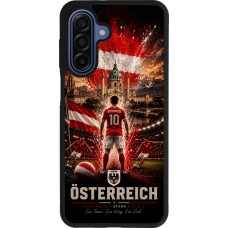 Coque Samsung Galaxy A17 - Silicone rigide noir Football Autriche splash 2026
