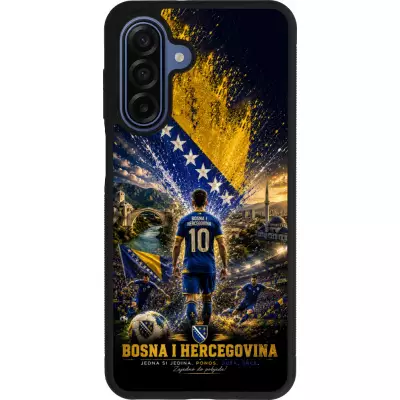 Samsung Galaxy A17 Case Hülle - Silikon schwarz Fussball Bosnien und Herzegowina splash 2026
