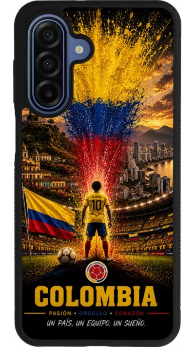Samsung Galaxy A17 Case Hülle - Silikon schwarz Fussball Kolumbien splash 2026