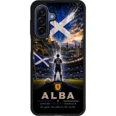 Coque Samsung Galaxy A17 - Silicone rigide noir Football Écosse splash 2026
