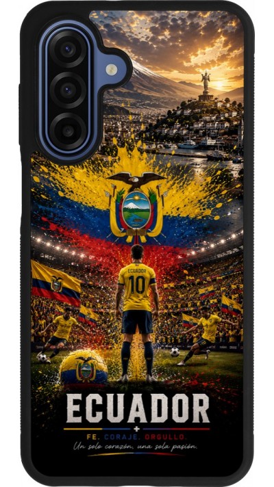 Samsung Galaxy A17 Case Hülle - Silikon schwarz Fussball Ecuador splash 2026