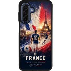 Coque Samsung Galaxy A17 - Silicone rigide noir Football France splash 2026