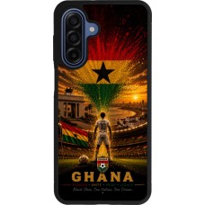 Samsung Galaxy A17 Case Hülle - Silikon schwarz Fussball Ghana splash 2026