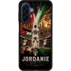 Samsung Galaxy A17 Case Hülle - Silikon schwarz Fussball Jordanien splash 2026