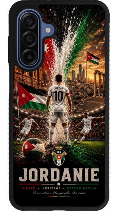 Samsung Galaxy A17 Case Hülle - Silikon schwarz Fussball Jordanien splash 2026