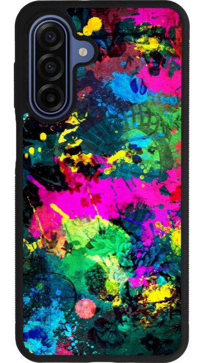 Coque Samsung Galaxy A17 - Silicone rigide noir Splash paint