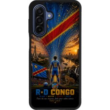Samsung Galaxy A17 Case Hülle - Silikon schwarz Fussball Demokratische Republik Kongo splash 2026