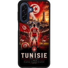 Samsung Galaxy A17 Case Hülle - Silikon schwarz Fussball Tunesien splash 2026
