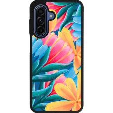 Coque Samsung Galaxy A17 - Silicone rigide noir Spring 23 colorful flowers