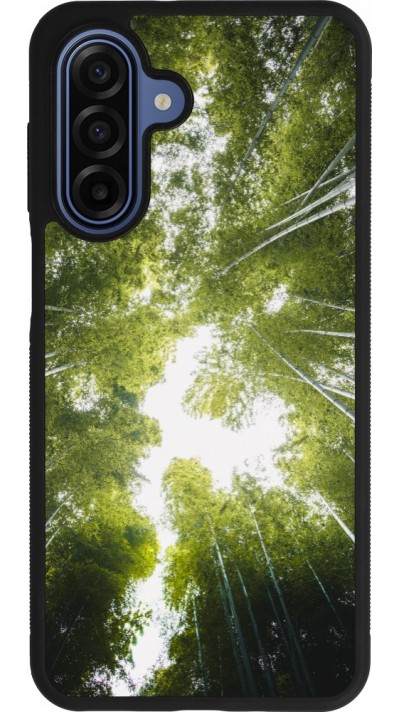 Coque Samsung Galaxy A17 - Silicone rigide noir Spring 23 forest blue sky