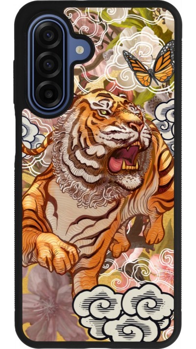 Coque Samsung Galaxy A17 - Silicone rigide noir Spring 23 japanese tiger