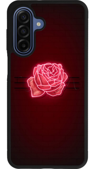 Coque Samsung Galaxy A17 - Silicone rigide noir Spring 23 neon rose