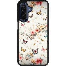 Samsung Galaxy A17 Case Hülle - Silikon schwarz Frühling 25 Leichte Schmetterlinge