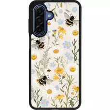 Coque Samsung Galaxy A17 - Silicone rigide noir Pattern bees Spring 2026