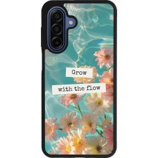 Coque Samsung Galaxy A17 - Silicone rigide noir Summer 2025 Grow with the flow