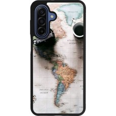 Coque Samsung Galaxy A17 - Silicone rigide noir Travel 01