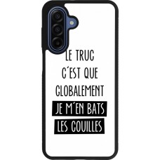 Coque Samsung Galaxy A17 - Silicone rigide noir Le truc globalement bats les couilles