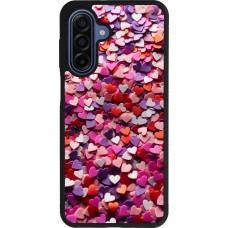 Coque Samsung Galaxy A17 - Silicone rigide noir Valentine 2025 Confetti
