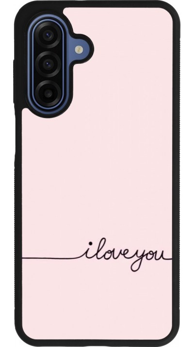 Samsung Galaxy A17 Case Hülle - Silikon schwarz Valentine 2023 i love you writing