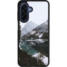 Coque Samsung Galaxy A17 - Silicone rigide noir Winter 22 snowy mountain and lake