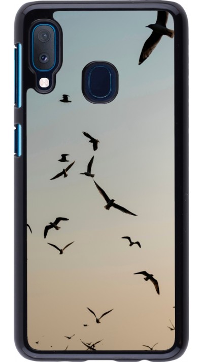 Coque Samsung Galaxy A20e - Autumn 22 flying birds shadow
