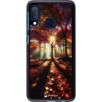 Coque Samsung Galaxy A20e - Automne doré glare