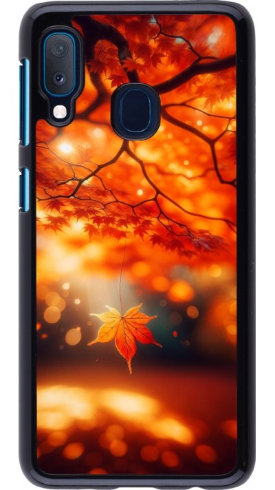 Samsung Galaxy A20e Case Hülle - Herbst Magisch Orange