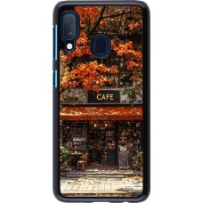 Samsung Galaxy A20e Case Hülle - Autumn 25 Coffee shop