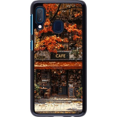 Samsung Galaxy A20e Case Hülle - Autumn 25 Coffee shop