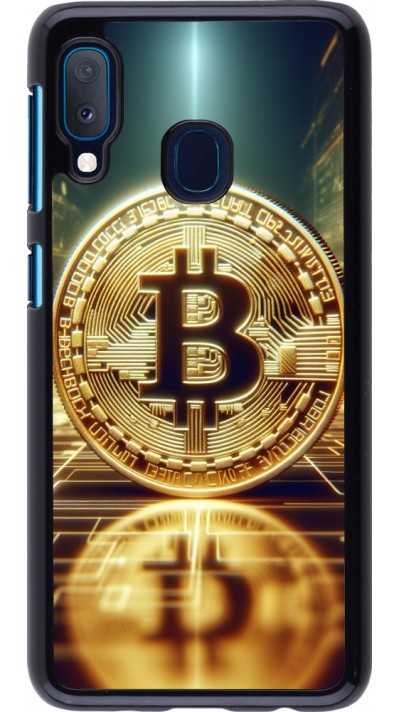 Samsung Galaxy A20e Case Hülle - Bitcoin Stehen