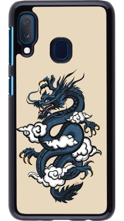 Samsung Galaxy A20e Case Hülle - Blue Dragon Tattoo