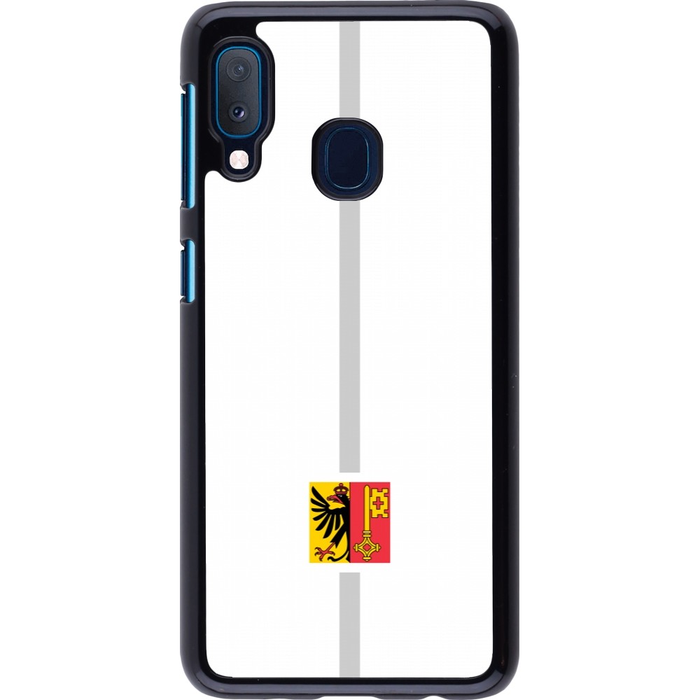 Samsung Galaxy A20e Case Hülle - Kanton GE weiss