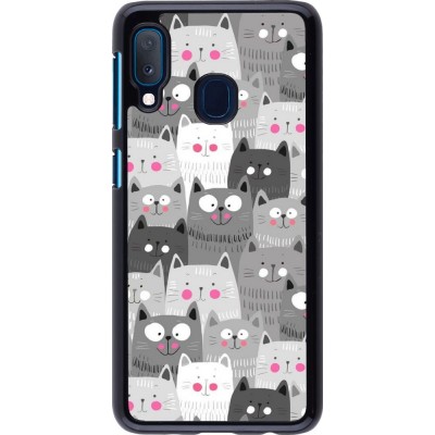 Hülle Samsung Galaxy A20e - Katzenschwärme