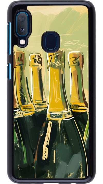 Samsung Galaxy A20e Case Hülle - Champagne Malerei