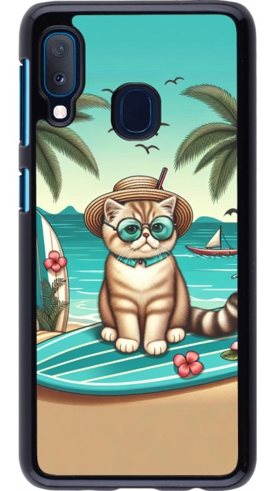 Samsung Galaxy A20e Case Hülle - Chat Surf Stil