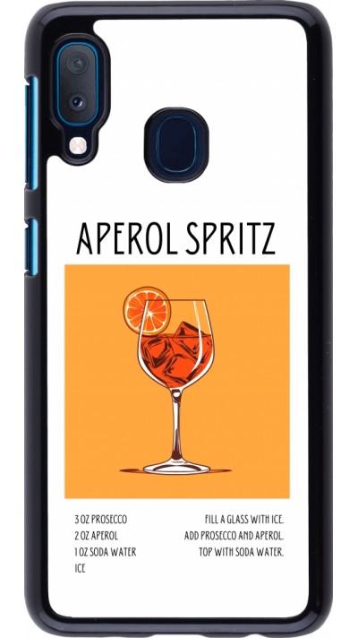 Samsung Galaxy A20e Case Hülle - Cocktail Rezept Aperol Spritz