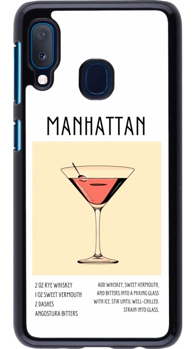 Samsung Galaxy A20e Case Hülle - Cocktail Rezept Manhattan