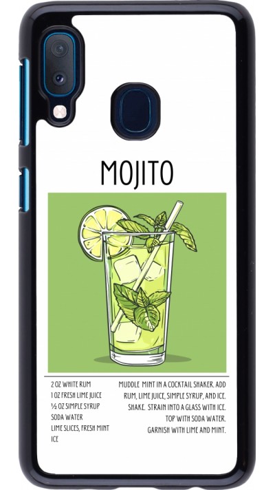 Samsung Galaxy A20e Case Hülle - Cocktail Rezept Mojito
