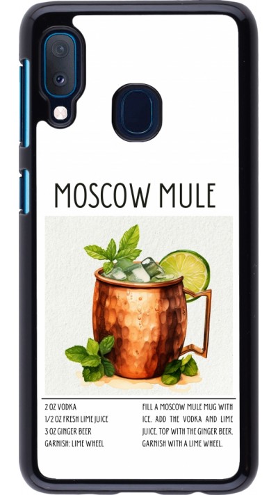 Samsung Galaxy A20e Case Hülle - Cocktail Rezept Moscow Mule