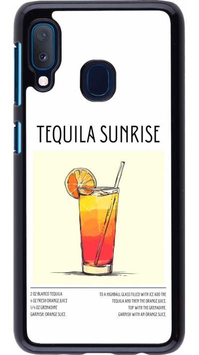 Coque Samsung Galaxy A20e - Cocktail recette Tequila Sunrise