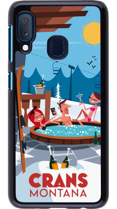 Samsung Galaxy A20e Case Hülle - Crans-Montana Mountain Jacuzzi