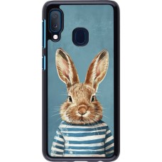Samsung Galaxy A20e Case Hülle - Easter 2026 Rabbit navy