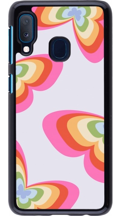 Coque Samsung Galaxy A20e - Easter 2024 rainbow butterflies