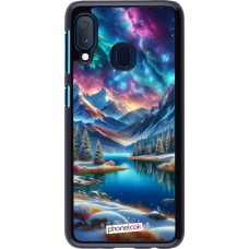 Samsung Galaxy A20e Case Hülle - Fantasiebergsee Himmel Sterne