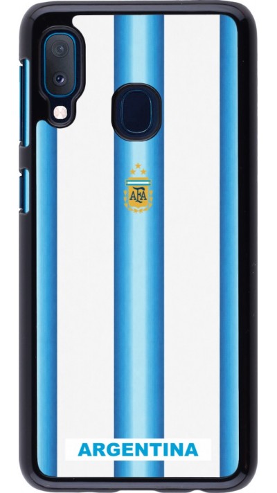Samsung Galaxy A20e Case Hülle - Argentinien 2026 personalisierbares Fussballtrikot