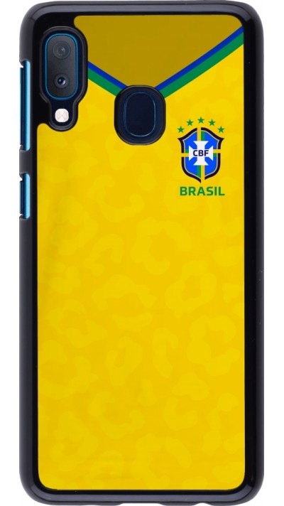Samsung Galaxy A20e Case Hülle - Brasilien 2022 personalisierbares Fußballtrikot