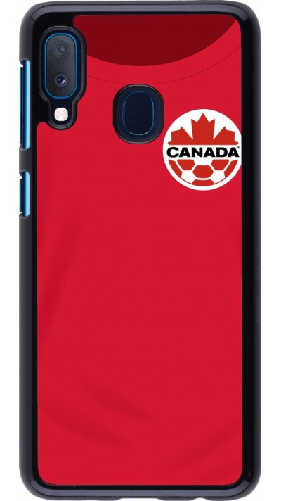 Coque Samsung Galaxy A20e - Maillot de football Canada 2022 personnalisable