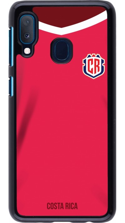 Coque Samsung Galaxy A20e - Maillot de football Costa Rica 2022 personnalisable