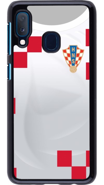 Samsung Galaxy A20e Case Hülle - Kroatien 2022 personalisierbares Fussballtrikot
